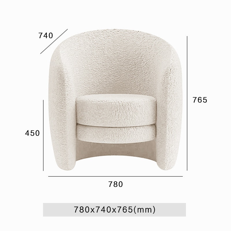 Minimalist Modern Sponge Sofa Chairs
